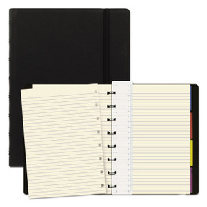 Filofax Notebook, 1-Subject, Medium/College Rule, Black Cover, (112) 8.25 x 5.81 Sheets View Product Image