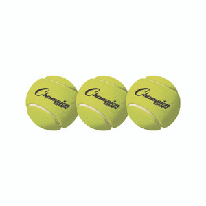Champion Sports Tennis Balls, 2.5" Diameter, Yellow, 3/Pack View Product Image