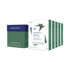 Hammermill Premium Color Copy Print Paper, 100 Bright, 28 lb Bond Weight, 8.5 x 11, Photo White, 500 Sheets/Ream, 5 Reams/Carton View Product Image