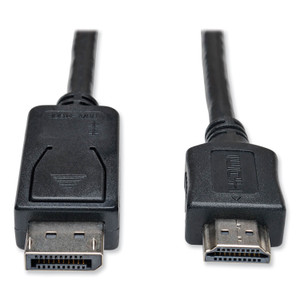 Tripp Lite DisplayPort to HDMI Cable Adapter, 10 ft, Black (TRPP582010) View Product Image