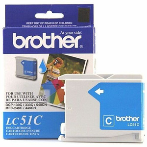 Brother Innobella LC51C Original Inkjet Ink Cartridge - Cyan - 1 Each Product Image 