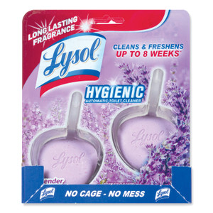 LYSOL Brand Hygienic Automatic Toilet Bowl Cleaner, Cotton Lilac, 2/Pack (RAC83722) View Product Image