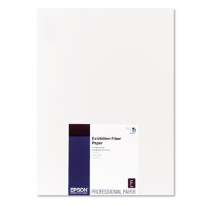 Epson Exhibition Fiber Paper, 13 mil, 13 x 19, White, 25/Pack (EPSS045037) View Product Image