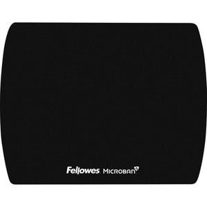Fellowes Microban Ultra-Thin Mouse Pad - 7" Height x 9" Width x 0.06" Depth - Black Product Image 