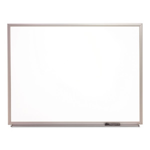 AbilityOne 7110015680398 SKILCRAFT Quartet Dry Erase Marker Board, 72 x 48, White Surface, Silver Anodized Aluminum Frame (NSN5680398) View Product Image