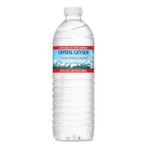 Crystal Geyser Alpine Spring Water, 16.9 oz Bottle, 24/Carton View Product Image