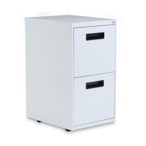 Alera File Pedestal, Left or Right, 2 Legal/Letter-Size File Drawers, Light Gray, 14.96" x 19.29" x 27.75" View Product Image