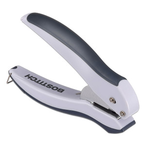 Bostitch 10-Sheet EZ Squeeze One-Hole Punch, 1/4" Hole, Gray (ACI2402) View Product Image