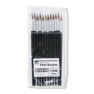 Charles Leonard Artist Brush, Size 8, Camel Hair, Round Profile, 12/Pack (LEO73508) View Product Image