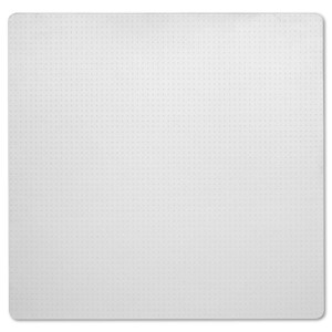 AbilityOne 7220001516518, SKILCRAFT PVC Chair Mat, Low-to-Medium Pile Carpet, 60 x 60, Clear Product Image 