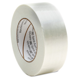 AbilityOne 7510001594450, SKILCRAFT Filament/Strapping Tape, 3" Core, 2" x 60 yds, White Product Image 
