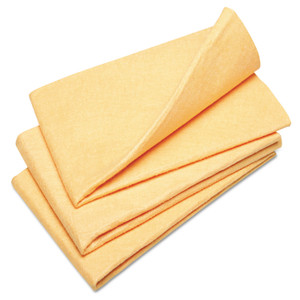 AbilityOne 7920012156569, SKILCRAFT, Synthetic Shammy Cloth, 23 x 20, Orange, 3/Pack View Product Image