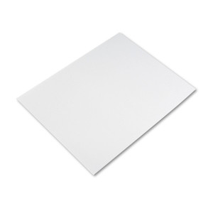 Pacon Four-Ply Railroad Board, 22 x 28, White, 25/Carton (PAC104159) View Product Image
