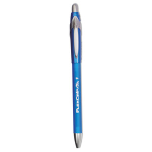Paper Mate FlexGrip Elite Ballpoint Pen, Retractable, Fine 0.8 mm, Blue Ink, Blue Barrel, Dozen (PAP85583) View Product Image