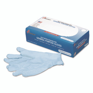 AbilityOne 8415014920180, SKILCRAFT Nitrile General Purpose Gloves, Blue, X-Large, 9.5", 100/Box Product Image 