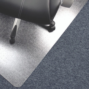 Floortex Phthalate-Free Vinyl Rectangular Chair Mat for Carpets up to 1/4" - 45" x 53" - (FLRPF1113425EV) View Product Image