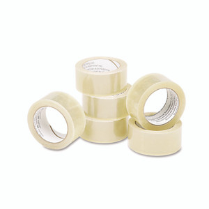 AbilityOne 7510015796874, SKILCRAFT Commercial Package Sealing Tape, 3" Core, 2" x 55 yds, Clear, 6/Pack Product Image 