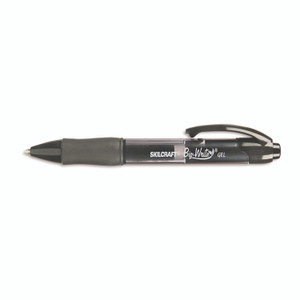 AbilityOne 7520015882363, SKILCRAFT Bio-Write Gel Pen, Retractable, Medium 0.7 mm, Black Ink, Translucent Black Barrel, Dozen View Product Image
