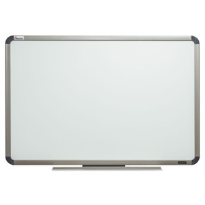 NIB - White Board, Total Erase Surface with Subtle Grid, Titanium Finish Frame, 6' x 4' - (NSN6222129) Product Image 