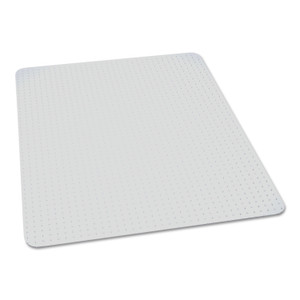 AbilityOne 7220016568330, SKILCRAFT Biobased Chair Mat for Low/Medium Pile Carpet, 60 x 60, No Lip, Clear Product Image 