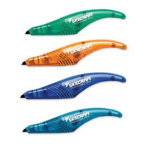 AbilityOne 7510016857914, SKILCRAFT Precision Liner Correction Tape, Non-Refillable, Asst Color Applicators; 0.2" x 19.8 ft, 4/Pack View Product Image