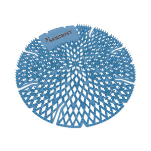 AbilityOne 6840016998440, SKILCRAFT Lasting Power Urinal Screen Deodorizer, Mountain Air, Blue, 10/Carton View Product Image