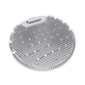 AbilityOne 6840016998449, SKILCRAFT Extended Power Urinal Screen Deodorizer, Ice, Silver, 6/Carton View Product Image