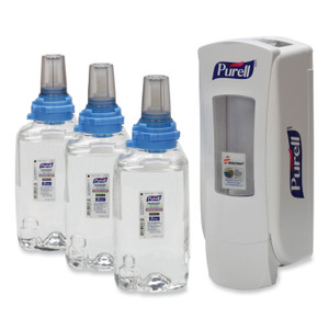 AbilityOne 8520017027810, SKILCRAFT PURELL Advanced Green Certified Instant Foam Hand Sanitizer Starter Kit, Holds 1,200 mL, White View Product Image