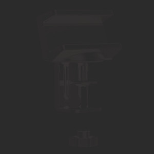 AbilityOne 7110017135322, SKILCRAFT Power Strip Holder, 12 x 32, Black Product Image 