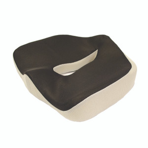 AbilityOne - Seat Cushion, Ergonomic, Memory Foam, Coccyx Support, Black - (7195-01-713-7729) (7195017137729) Product Image 