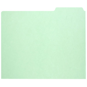 AbilityOne 7530009886515, SKILCRAFT File Guide Card, 3-Tab, 11.75 x 10, Light Green, 1 Set Product Image 