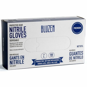 Remcoda Disposable Nitrile Gloves - 3 mil Thickness - Large Size - Nitrile - Blue - Durable, Comfortable Product Image 