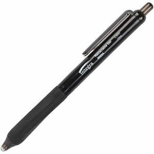 Integra Silent Retractable Gel Pens - 0.5 mm Pen Point - Retractable - Black Ink Product Image 