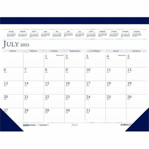 House of Doolittle Academic Desk Pad Calendar - Academic - Julian Dates - Monthly - 14 Month - July 2025 to August 2026 Product Image 