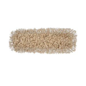 Boardwalk Industrial Dust Mop Head, Hygrade Cotton, 24w x 5d, White View Product Image