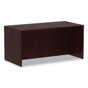 Alera Valencia Series Straight Front Desk Shell, 59.13" x 29.5" x 29.63", Mahogany View Product Image