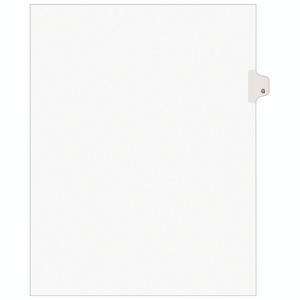 Avery Preprinted Legal Exhibit Side Tab Index Dividers, Avery Style, 26-Tab, G, 11 x 8.5, White, 25/Set, (1407) View Product Image