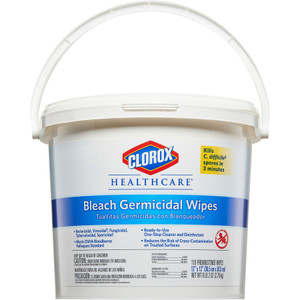 Clorox Company Germicidal Wipes, Clorox, 110 Wipes/Canister, 50/BD, White (CLO30358BD) View Product Image