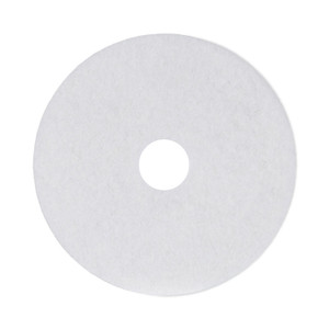 Boardwalk Polishing Floor Pads, 17" Diameter, White, 5/Carton View Product Image