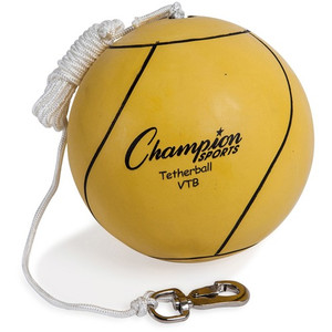 Champion Sports Tether Ball, Rubber/Nylon, Yellow (CSIVTB) View Product Image