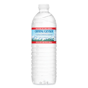 Crystal Geyser Alpine Spring Water, 16.9 oz Bottle, 24/Carton, 84 Cartons/Pallet View Product Image