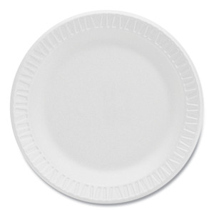 Dart Concorde Foam Plate, 6" dia, White, 1,000/Carton (DCC6PWCR) View Product Image