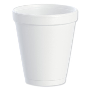 Dart Foam Drink Cups, 8 oz, White, 25/Bag, 40 Bags/Carton DCC8J8 (DCC8J8) View Product Image