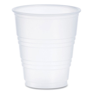 Dart High-Impact Polystyrene Cold Cups, 5 oz, Plastic, Translucent, 100/Pack View Product Image