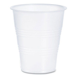 Dart High-Impact Polystyrene Cold Cups, 7 oz, Plastic, Translucent, 100/Pack View Product Image