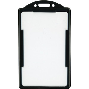 Advantus ID Card Holder - Support 2.13" x 3.38" Media - Vertical - Black Product Image 