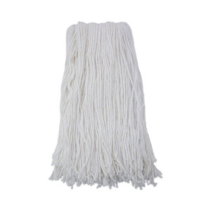 Boardwalk Cut-End Wet Mop Head, Rayon, No. 32, White, 12/Carton View Product Image
