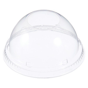 Dart Dome Lids for Foam Cups and Containers, Fits 12 oz to 24 oz Cups, Clear, 1,000/Carton (DCC16LCDH) View Product Image