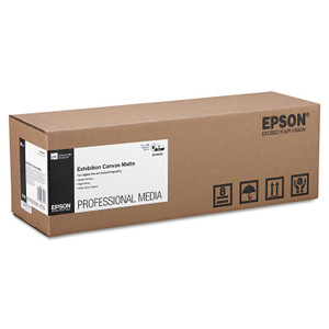 Epson Exhibition Canvas, 23 mil, 17" x 40 ft, Matte White (EPSS045256) View Product Image