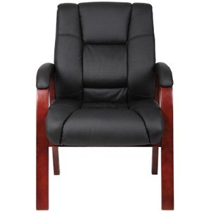 Boss Office Products Chair, Guest, Mid Back, 26"Wx23"Dx39"H, Black (BOPB8999C) View Product Image